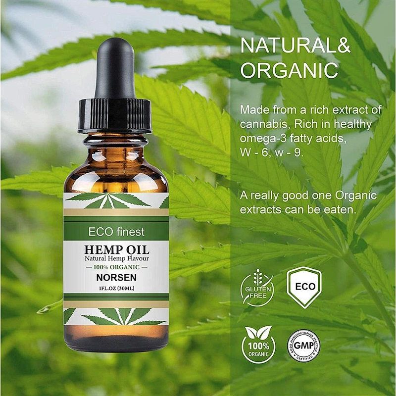 Private label 100% Natural Organic Hemp Seed Oil