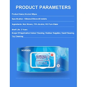 Wholesale Soft 75% Antibacterial Alcohol Wet Wipes