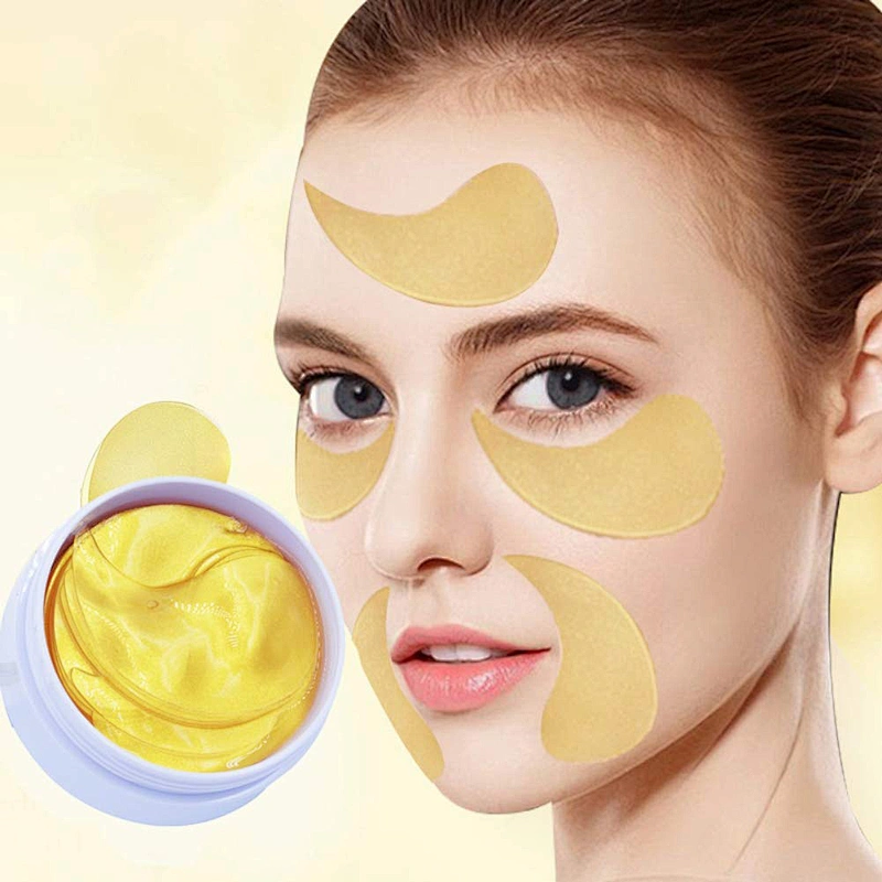 Private Label 24k gold Hyaluronic Aqua Hydrogel Eye Patches Mask
