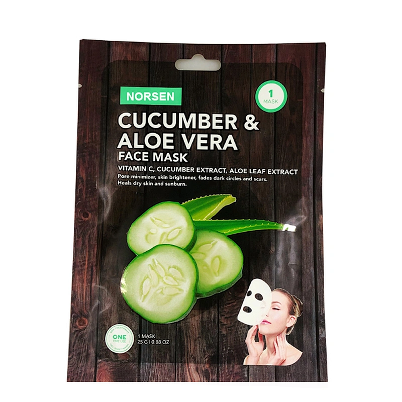 Wholesale Cucumber Aloe Vera Facial Mask sheet for Moisturizing firming Soothing