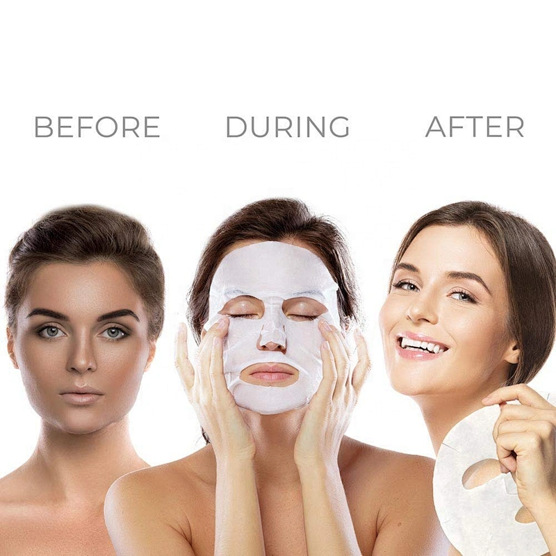 Private Label Organic Moisturizing Anti Aging Hyaluronic Collagen Sheet Face Mask