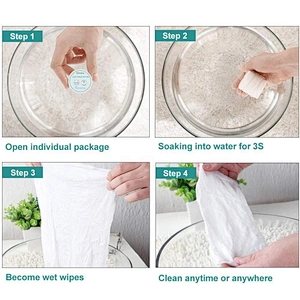 OEM Factory Wholesale 100% Cotton Disposable Compressed Towel