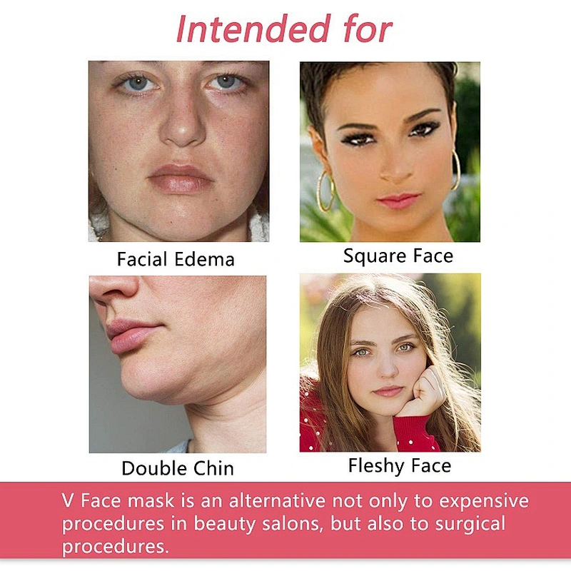 OEM Private Label Lifting V Shaped Slimming Face Mask For Moisture Hydration