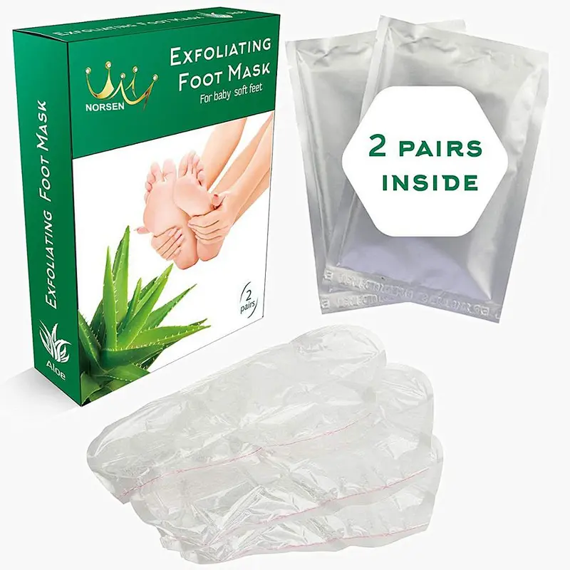Wholesale OEM Skin Care  Exfoliating Aloe Vera Foot Peel Mask