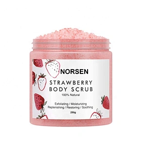 New products private label 2019 innovative product high quality strawberry body scrub