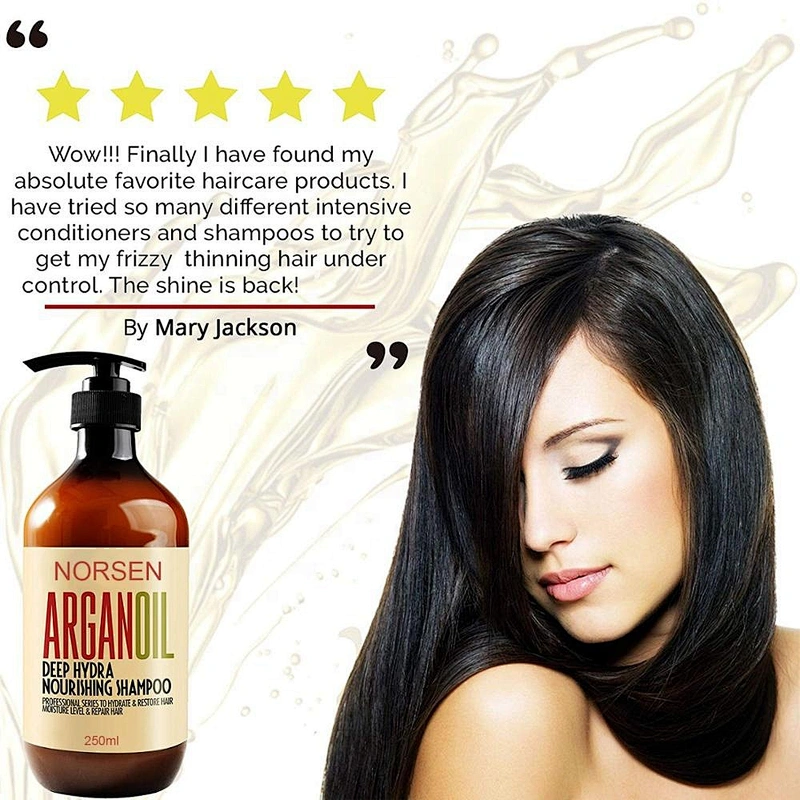 OEM Cosmetic Factory Wholesale Organic  Hair-Loss Prevention Argan Oil Hair Shampoo