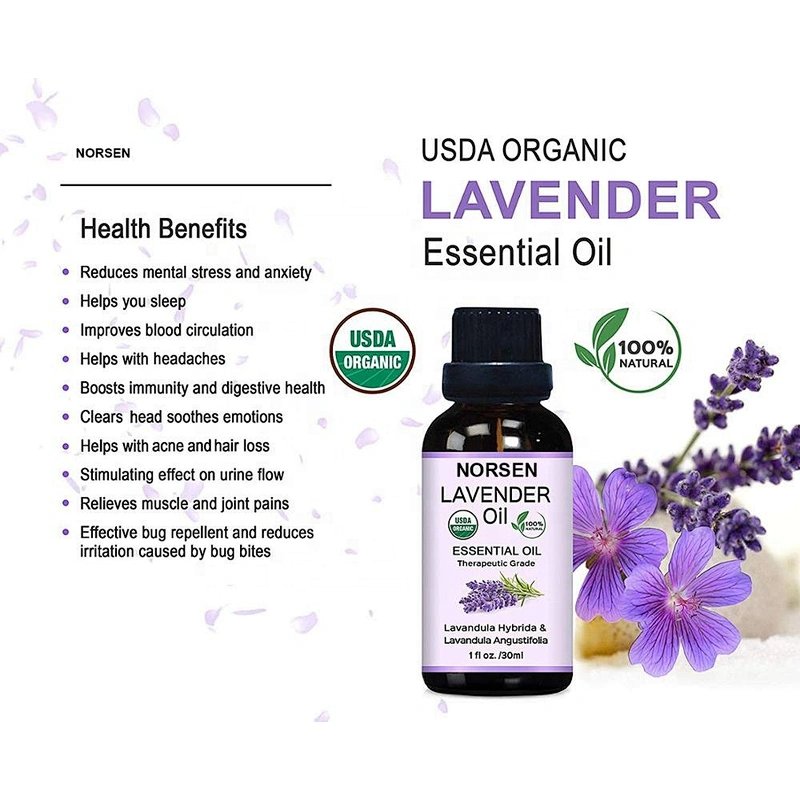 Wholesale high quality aromatic 100% pure lavender essential oil