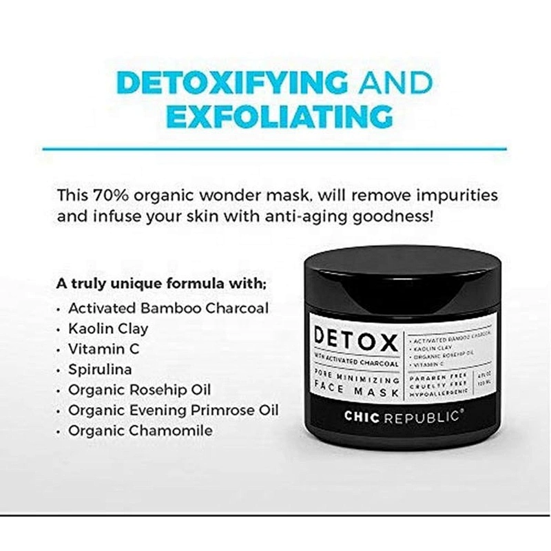 Hot selling skin care blackhead remover products active carbon mud mask