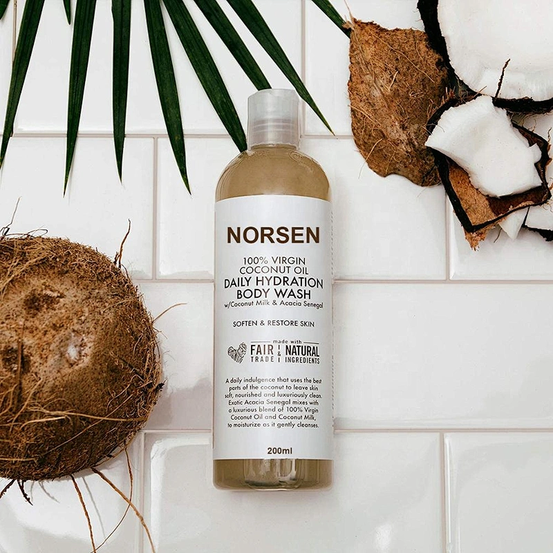 Soften & restore skin coconut oil daily hydration body wash