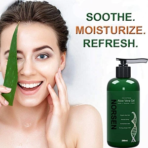 Hot sale good quality organic soothe moisturize refresh aloe vera gel for face