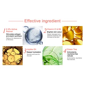 Private Label Natural Organic Face Moisturizer Anti Wrinkle Moisturizing Retinol Face Cream