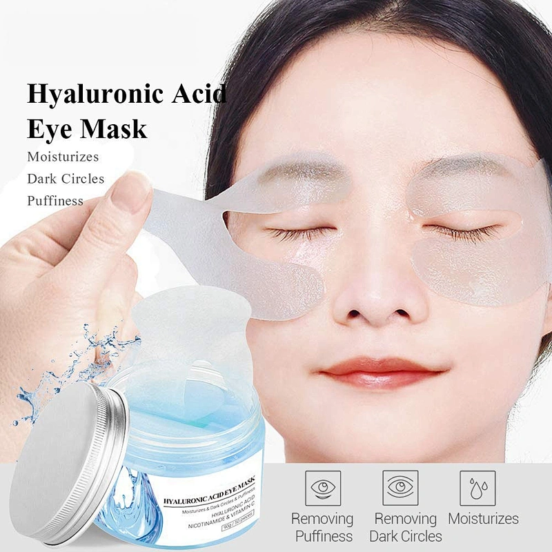 Professional manufacturer supply hyaluronic acid eye mask for reduces dark circles and eyebags