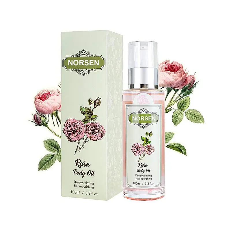 Wholesale rose sex body massage oil for female rich in bisabolol