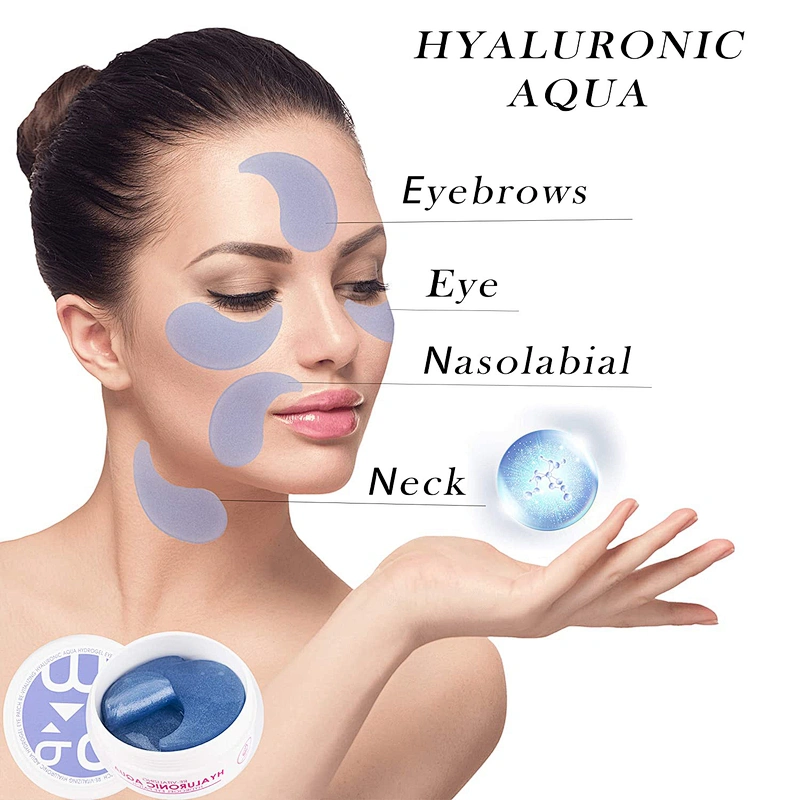 Private Label Hyaluronic Acid Aqua Hydrogel Sleep Eye Mask Micro Needle Eye Patch