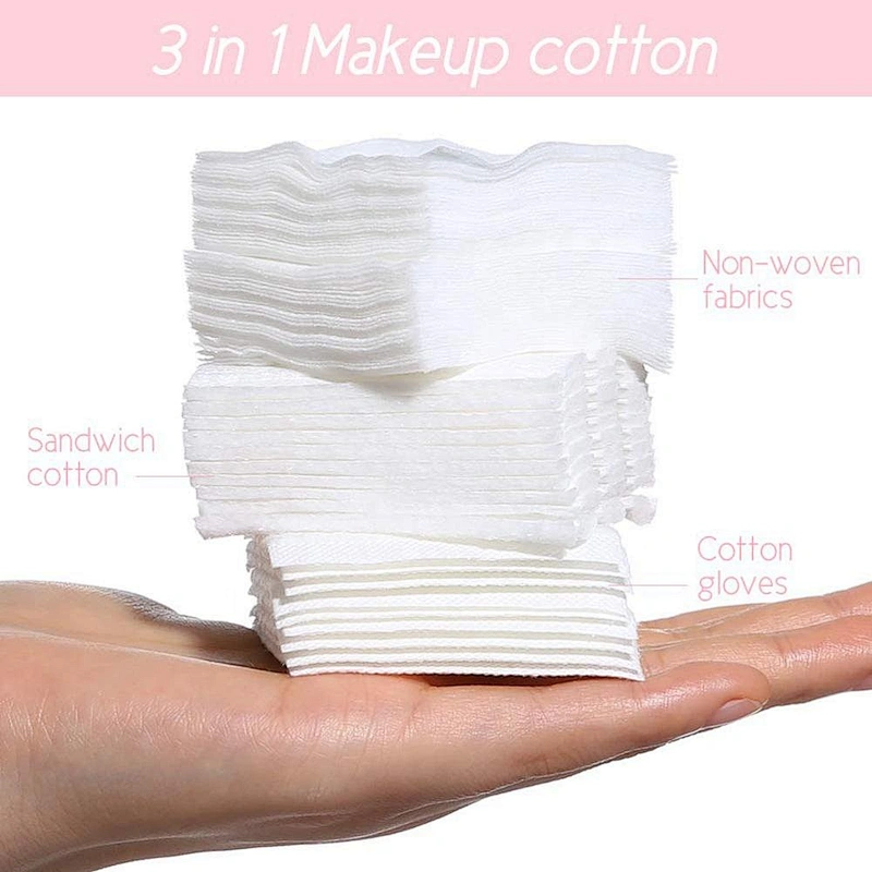 High Quality Private Label Organic Deep Cleansing Non-Woven Fabric Makeup Remover Pads