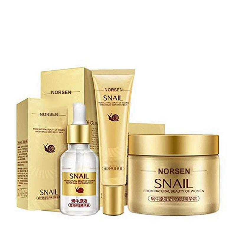 Hot sale affordable snail stock solution skin care set