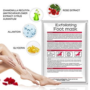 Wholesale High Quality Natural Organic Remove Dead Skin Rose Exfoliating Foot Peel Mask