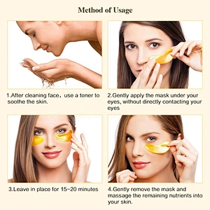 Wholesale Best Quality Nourishing Anti Wrinkle 24k Gold Collagen Crystal Eye Mask
