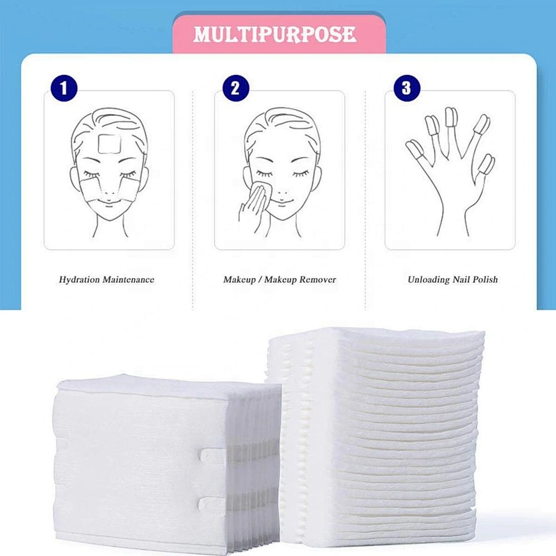Factory Plenty Of Sales Private Label Organic Non-Woven Fabric Makeup Remover Pads