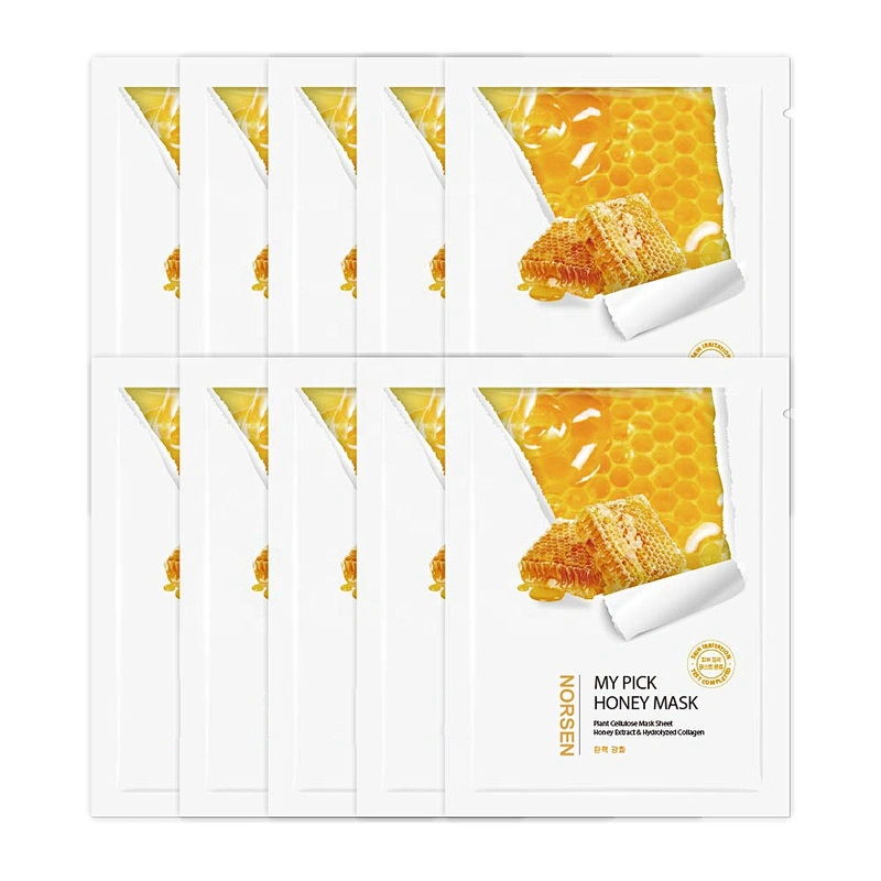 Private Label Honey Sheet Mask Moisturizing Facial Whitening Face Care Cleansing Mask