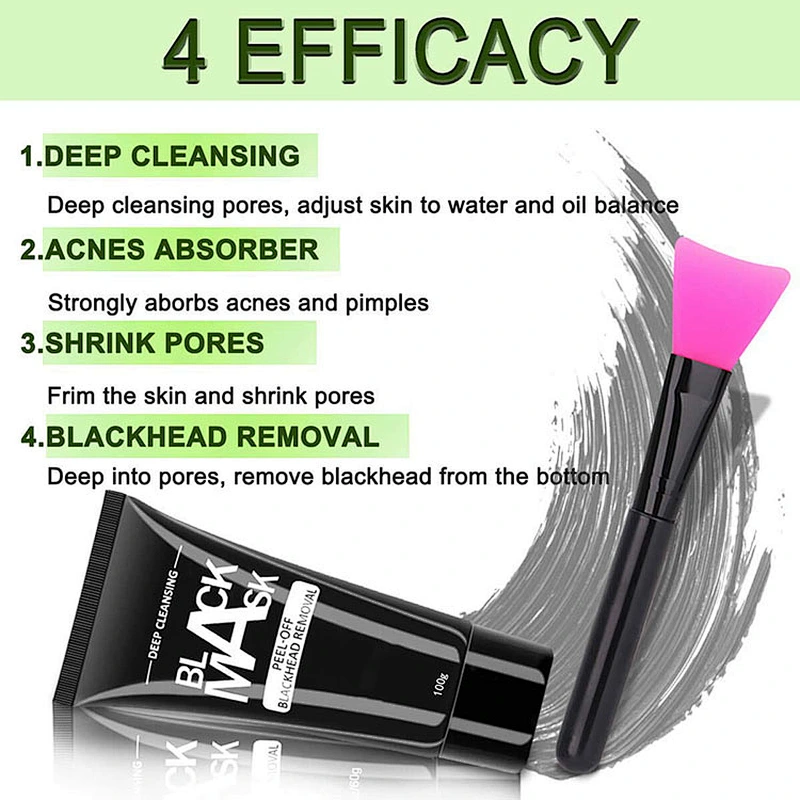 Factory wholesale whitening Cleaning bamboo charcoal black clay mask