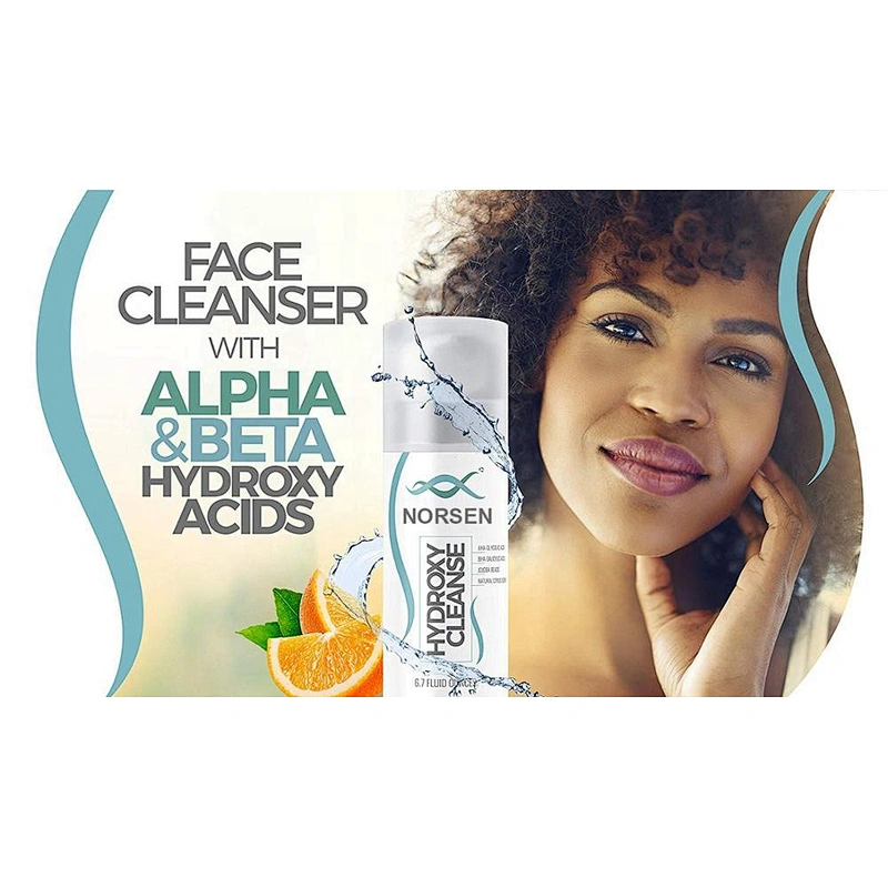 Factory Custom High Quality Organic Hydroxy Acid Facial Cleanser
