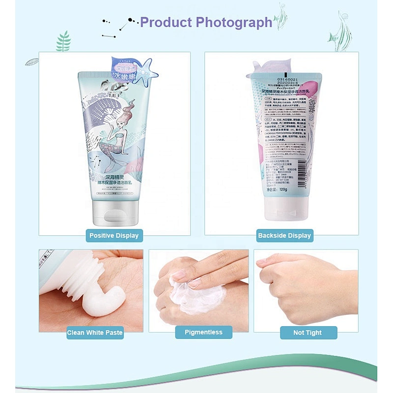 Wholesale  Deep Clean Oil Control Sea Spirit Moringa Moisturizing Face Cleanser