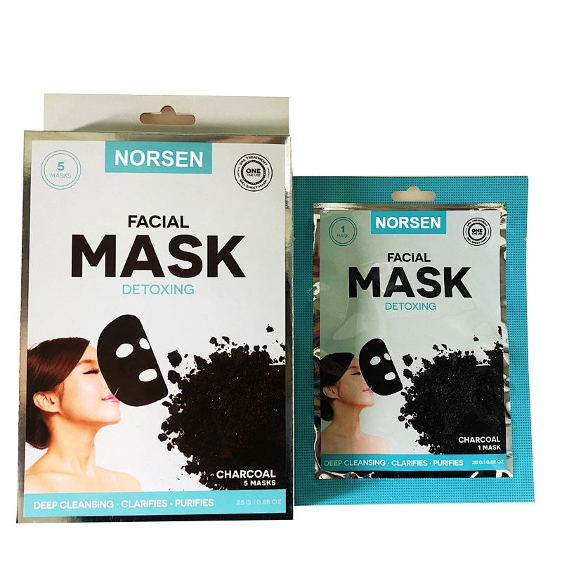 Private Label Deep Cleansing Hyaluronic Acid Charcoal Facial Mask