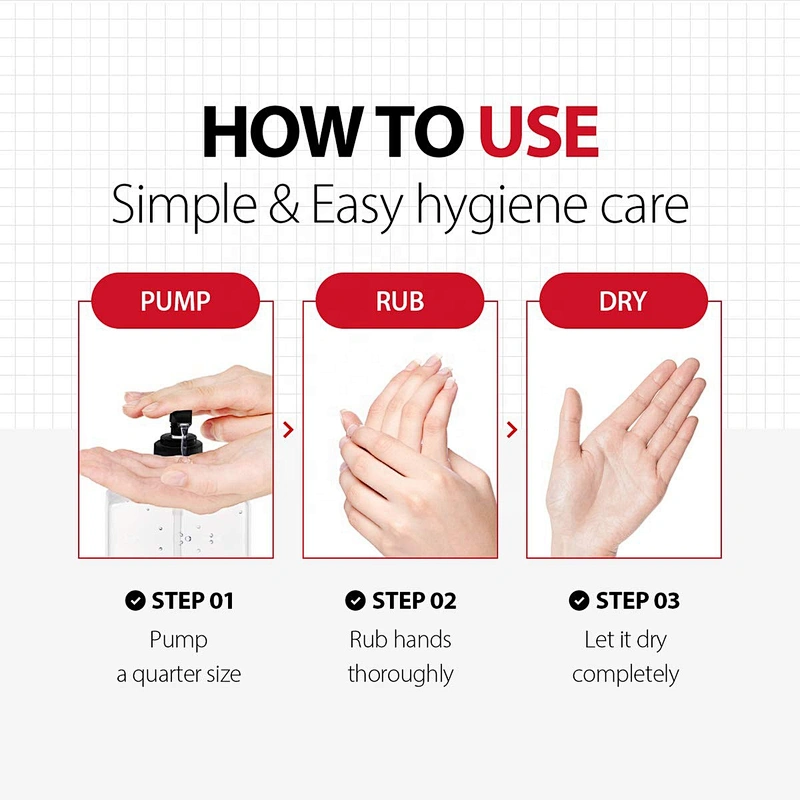 Hot Sales 500ml 75% Alcohol Fresh Water Hand Sanitizer Antibacterial Gel Kill 99.99% Of Germs