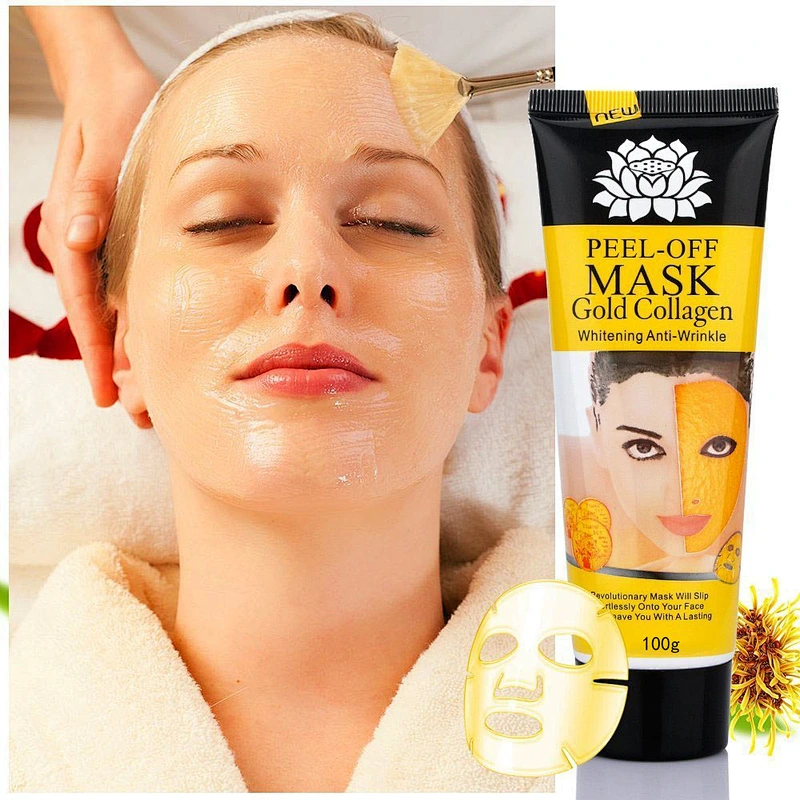 Private Label Face Care Whitening Anti Wrinkle 24k Gold Collagen Peel Off Mask