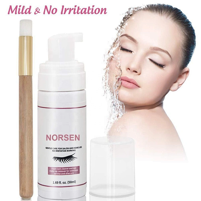 Private Label Eyelash Extension Cleanser Eyelid Foaming Cleanser Lash Foam Shampoo For Extensions