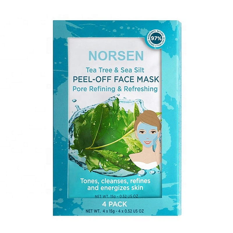 Private label detoxify skin tea tree peel off facial mask sheet