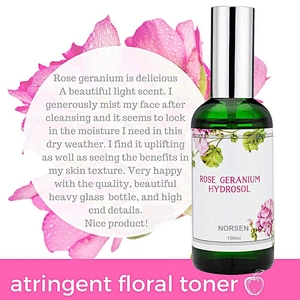 Hot Sale Private Label Organic Skin Care Rose Water Geranium Face Toner