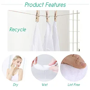 OEM Private Label  Organic Non-Woven Fabric Cotton Cleansing Wipes