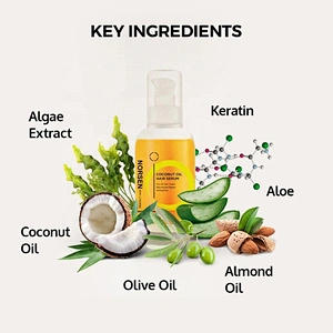 High quality factory price coconut oil hair serum for hair care