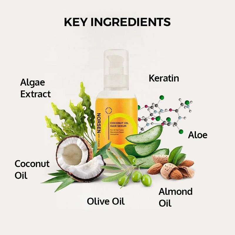 High quality factory price coconut oil hair serum for hair care