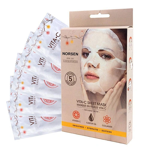 Private label wholesale vitamin C anti-aging whitenning facial mask