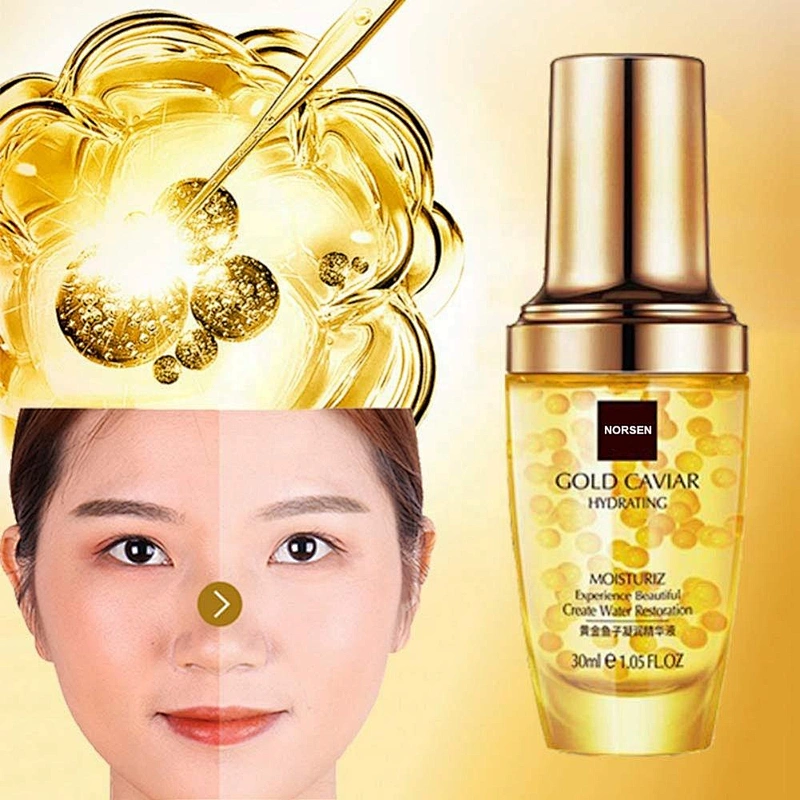 Private label moisturizing nourishing gold caviar hydrating face serum