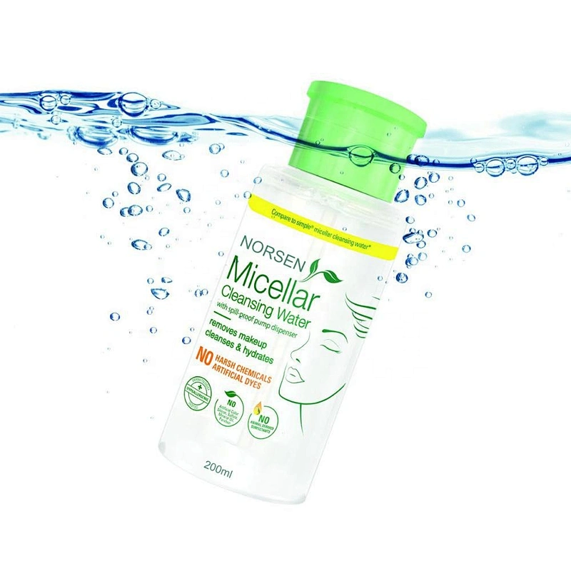 Private Label 200ml Refreshing Oil Control Remover Makeup Micellar Cleansing Water