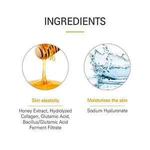 Private Label Honey Sheet Mask Moisturizing Facial Whitening Face Care Cleansing Mask