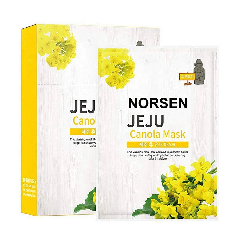 Low price sale good quality whitening jeju canola face mask