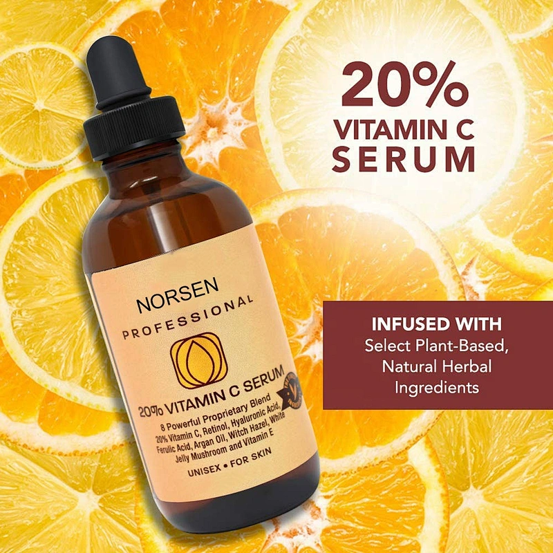 Private Label Natural Organic Skin Care Anti Aging Moisturizing  Vitamin C Serum