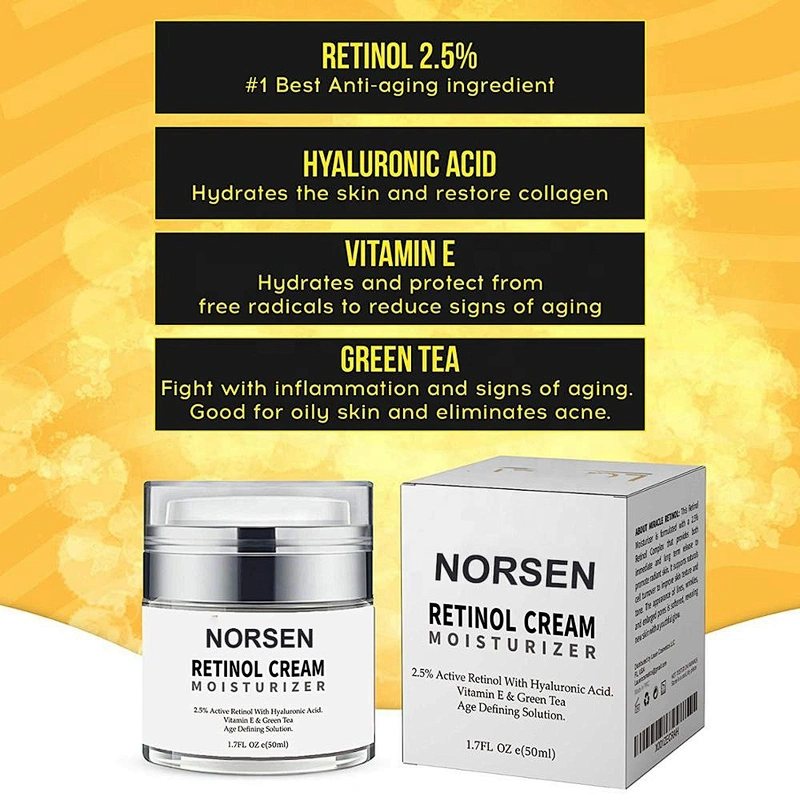 Hot Sale Retinol Face Cream To Reduces Appearance Of Wrinkles Moisturizing And Fine Lines