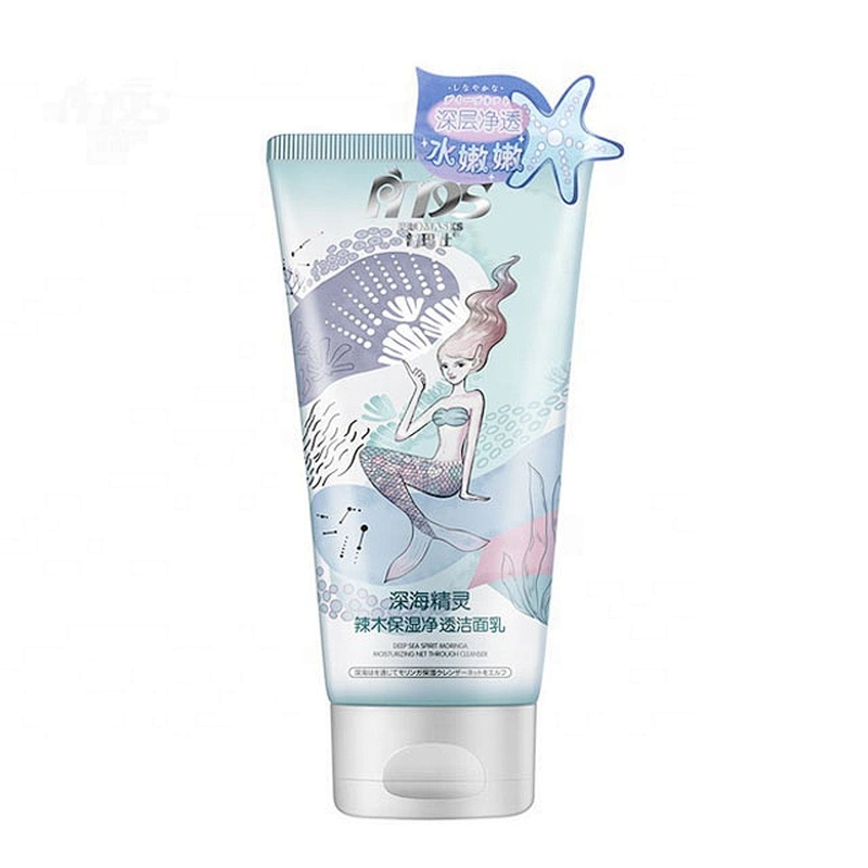 Wholesale  Deep Clean Oil Control Sea Spirit Moringa Moisturizing Face Cleanser