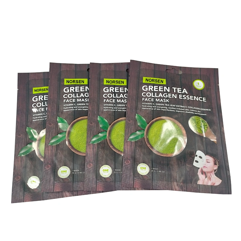 Factory Supply Green Tea Collagen Essence Facial Mask