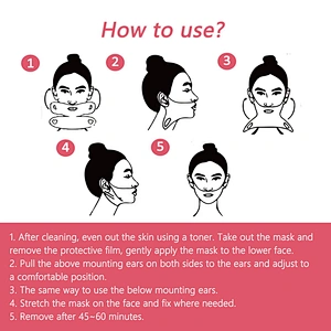 Wholesale OEM Contour Tightening Firming Moisturizing V Shape Line Lifting Slim Face Mask
