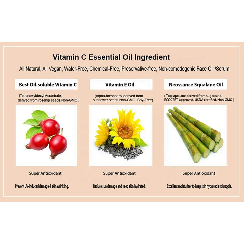 Factory Wholesale High Quality 100% Natural Organic Vitamin C Essential Oil