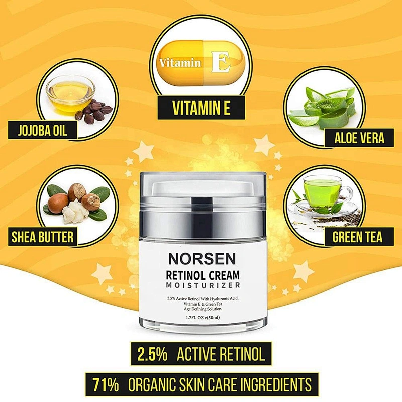 Hot Sale Retinol Face Cream To Reduces Appearance Of Wrinkles Moisturizing And Fine Lines