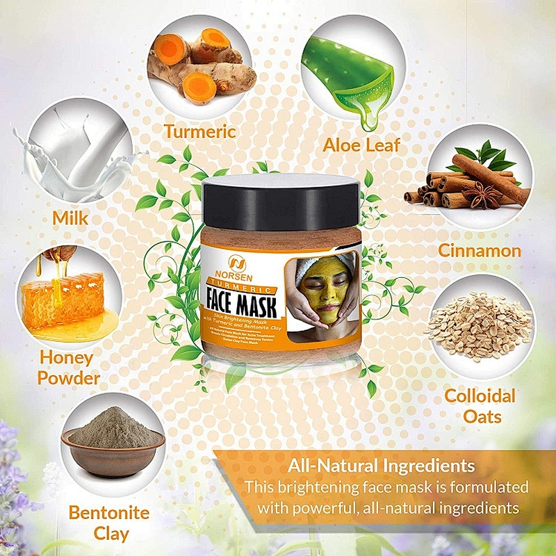 Hot selling products whitening beauty turmeric face mask