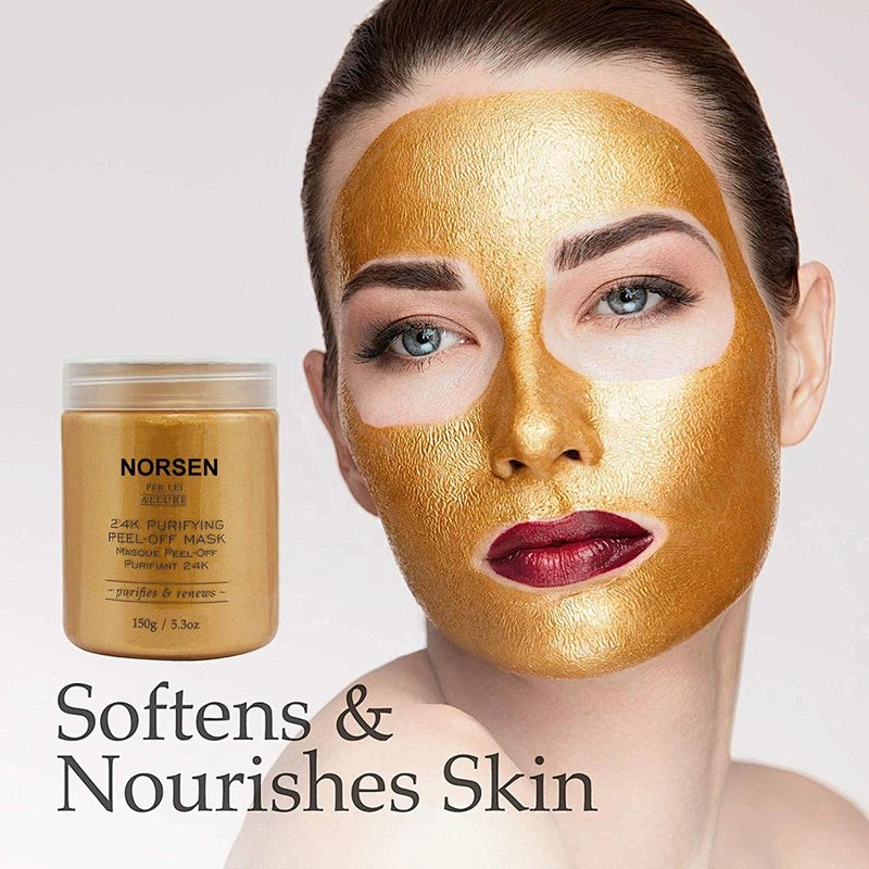 China Factory Hot Sale Natural Organic 24k Gold Purifying Peel Off Mask